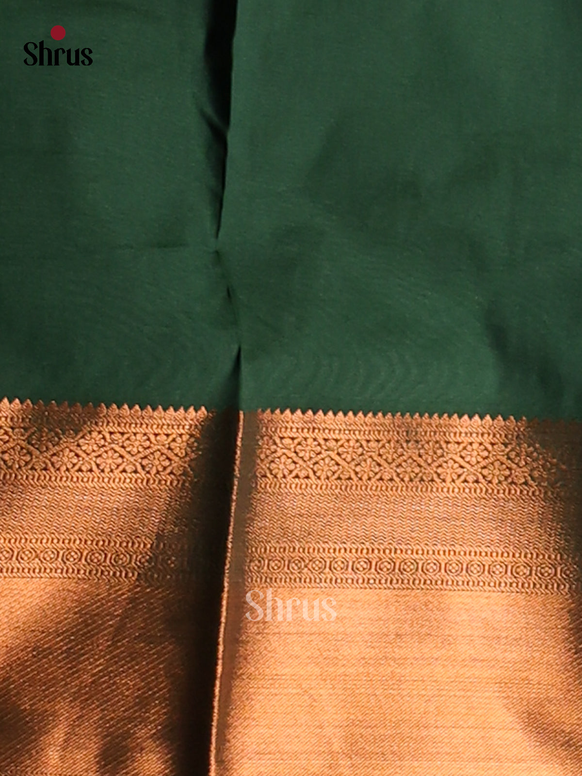 Pink with Green- Semi Kanchipuram Saree - Shop on Shrus.com