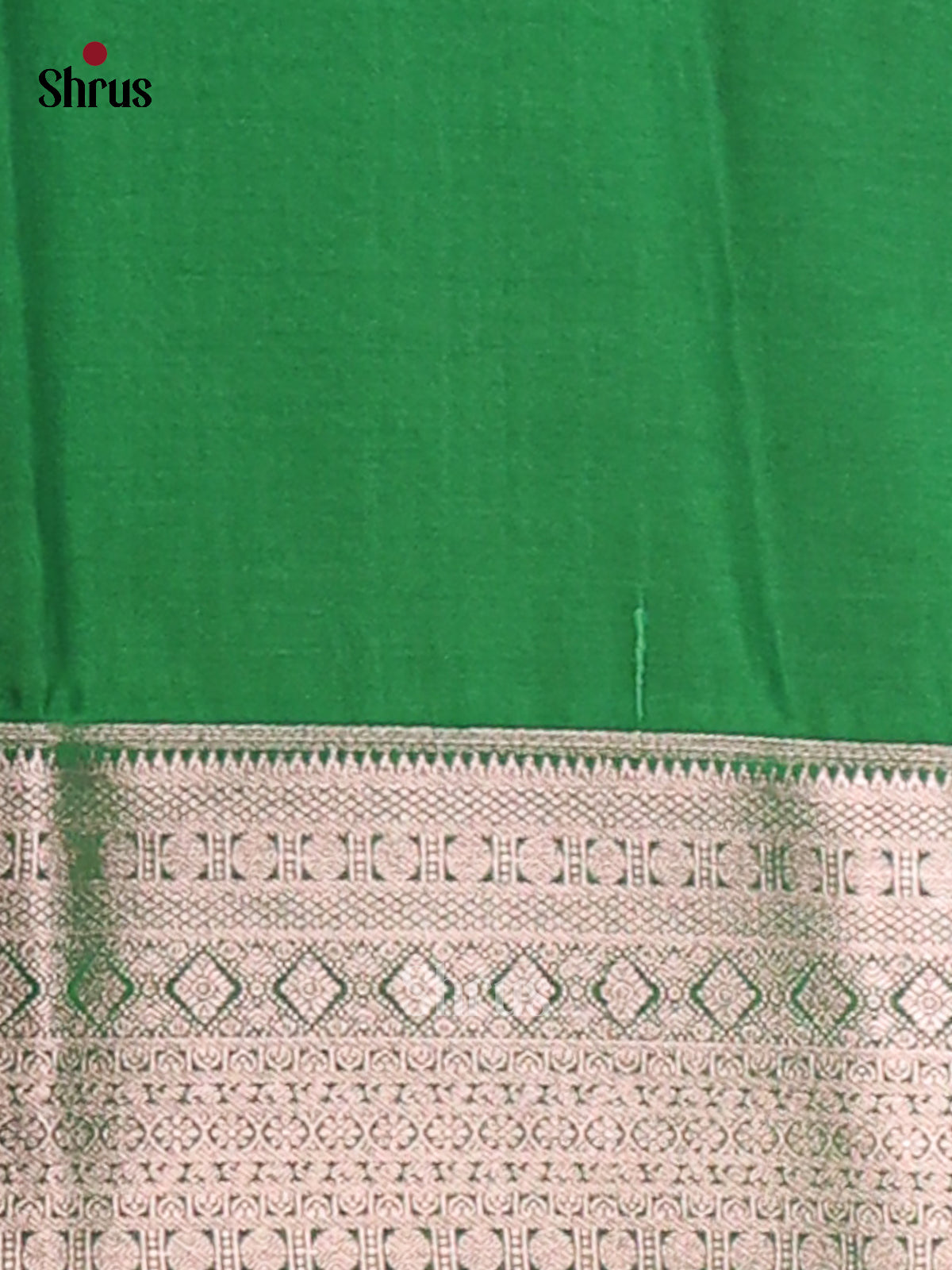 Orange & Green - Semi Softsilk Saree - Shop on Shrus.com
