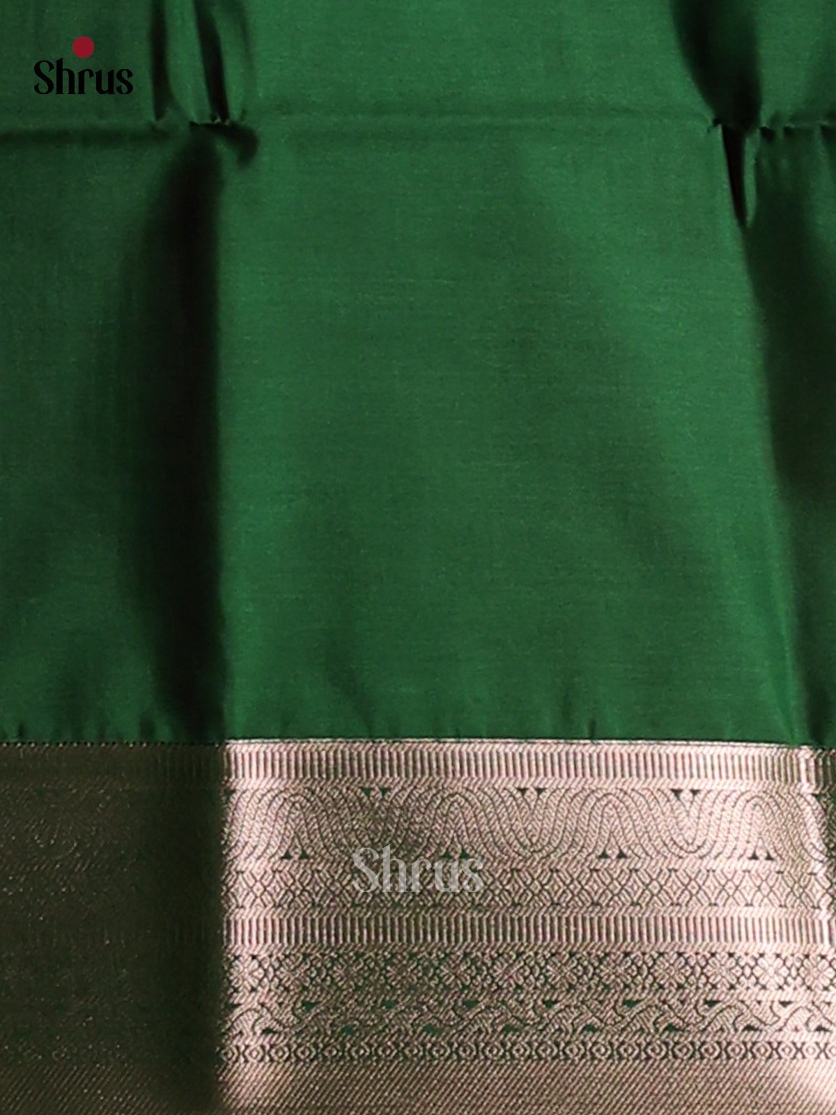 Pink & Green - Semi Softsilk Saree - Shop on Shrus.com