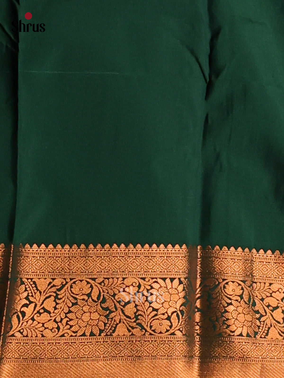 Pink with Green- Semi Kanchipuram Saree - Shop on Shrus.com