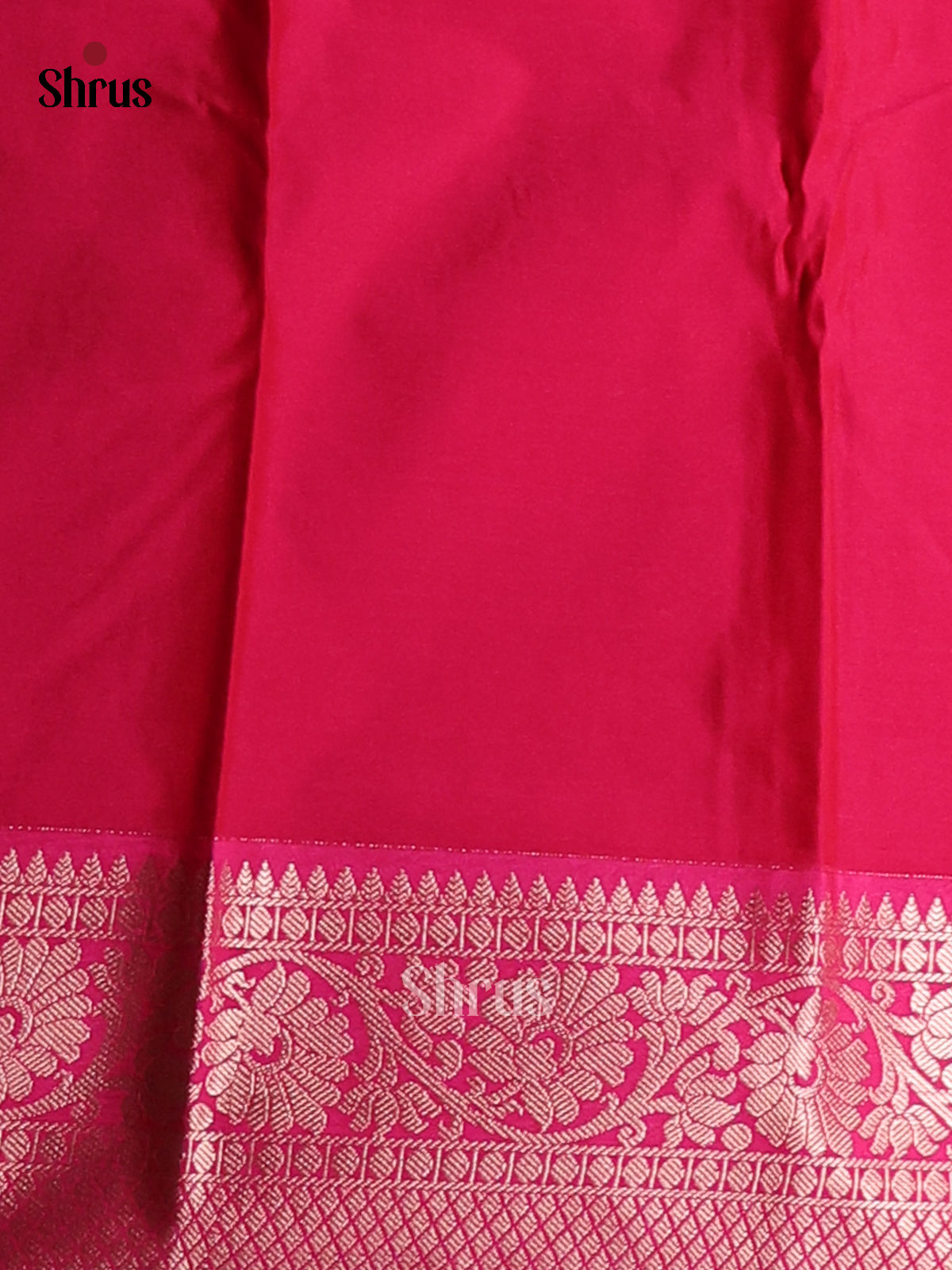 Parrot Green with Maroon- Semi Kanchipuram Saree - Shop on Shrus.com