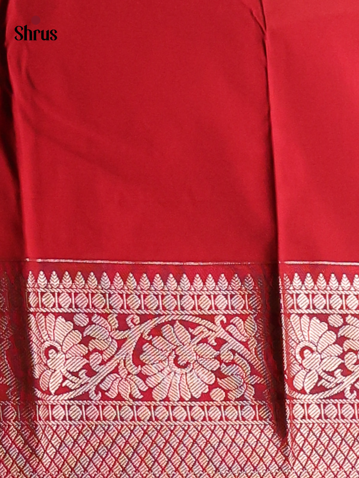 Blue with Maroon - Semi Kanchipuram Saree - Shop on Shrus.com