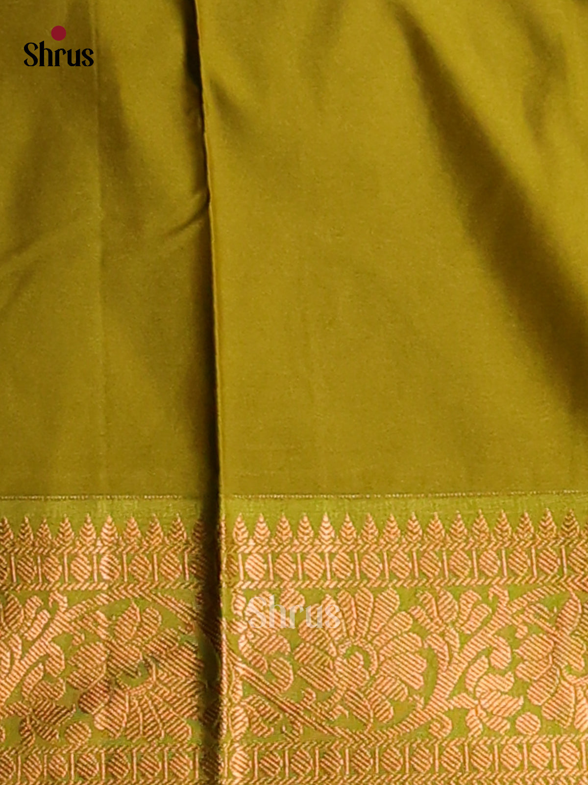 Pink with Green- Semi Kanchipuram Saree - Shop on Shrus.com