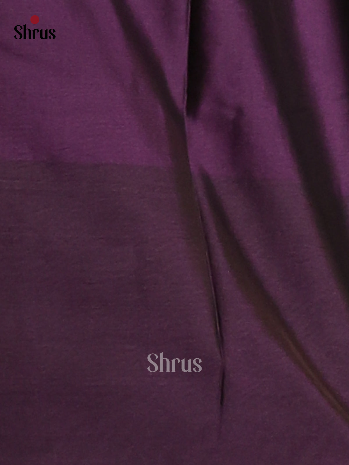 Dusty Brown with Violet- Semi Kanchipuram Saree - Shop on Shrus.com