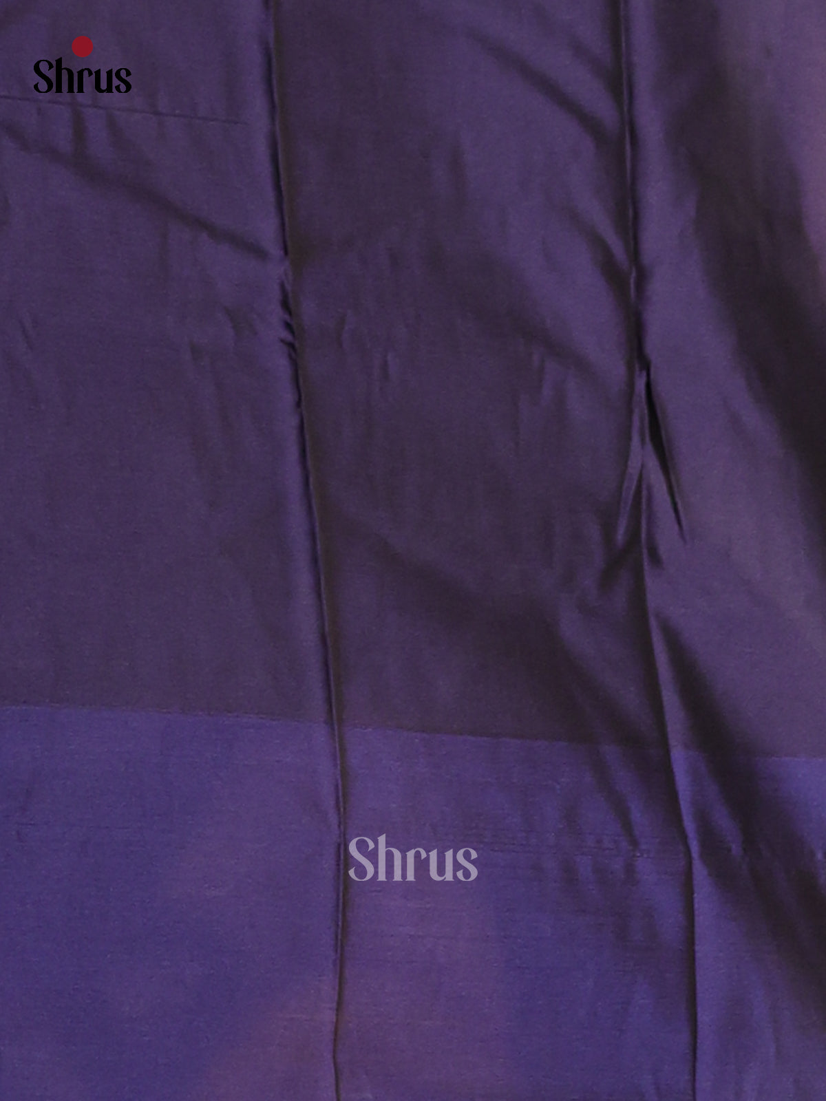Purple with Blue- Semi Kanchipuram Saree - Shop on Shrus.com