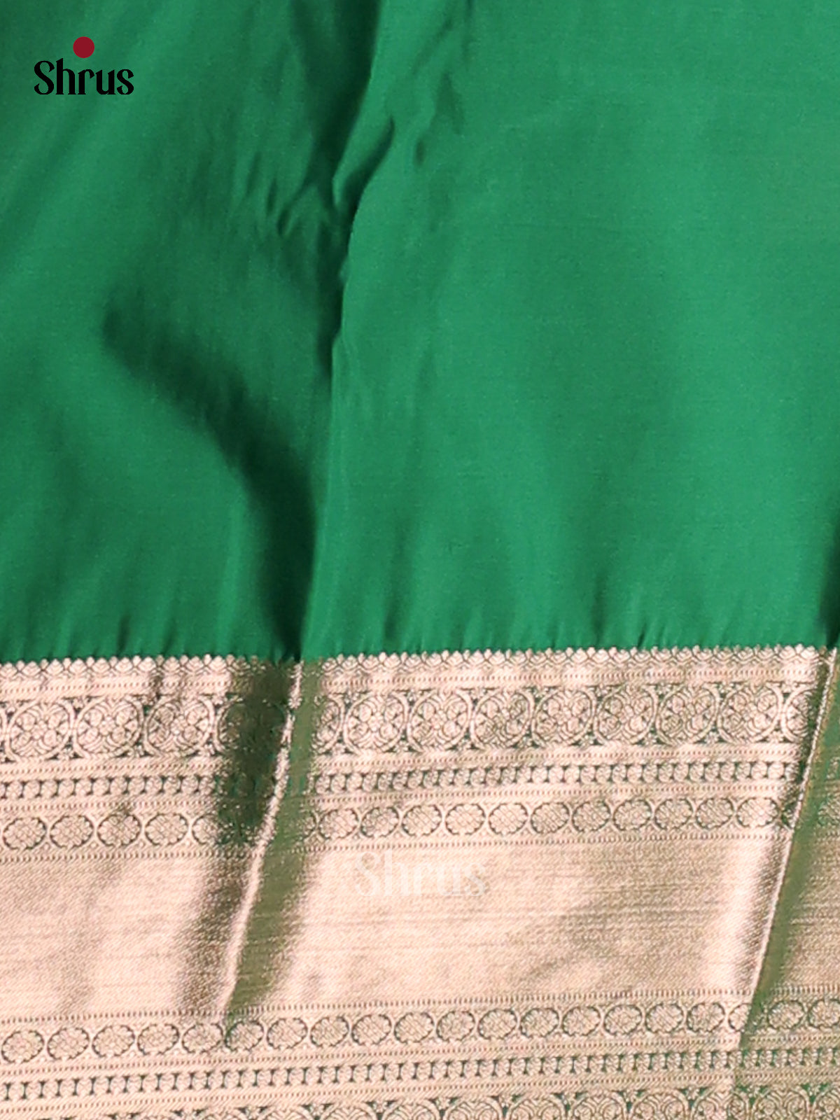 Pink with Green- Semi Kanchipuram Saree - Shop on Shrus.com