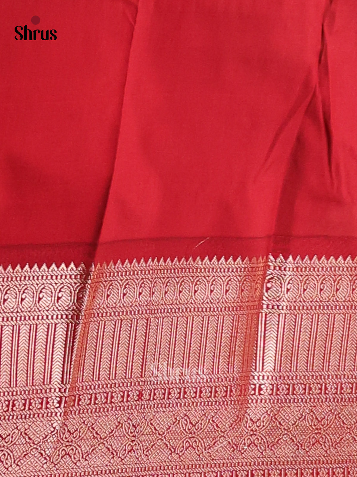 Blue with Maroon- Semi Kanchipuram Saree - Shop on Shrus.com