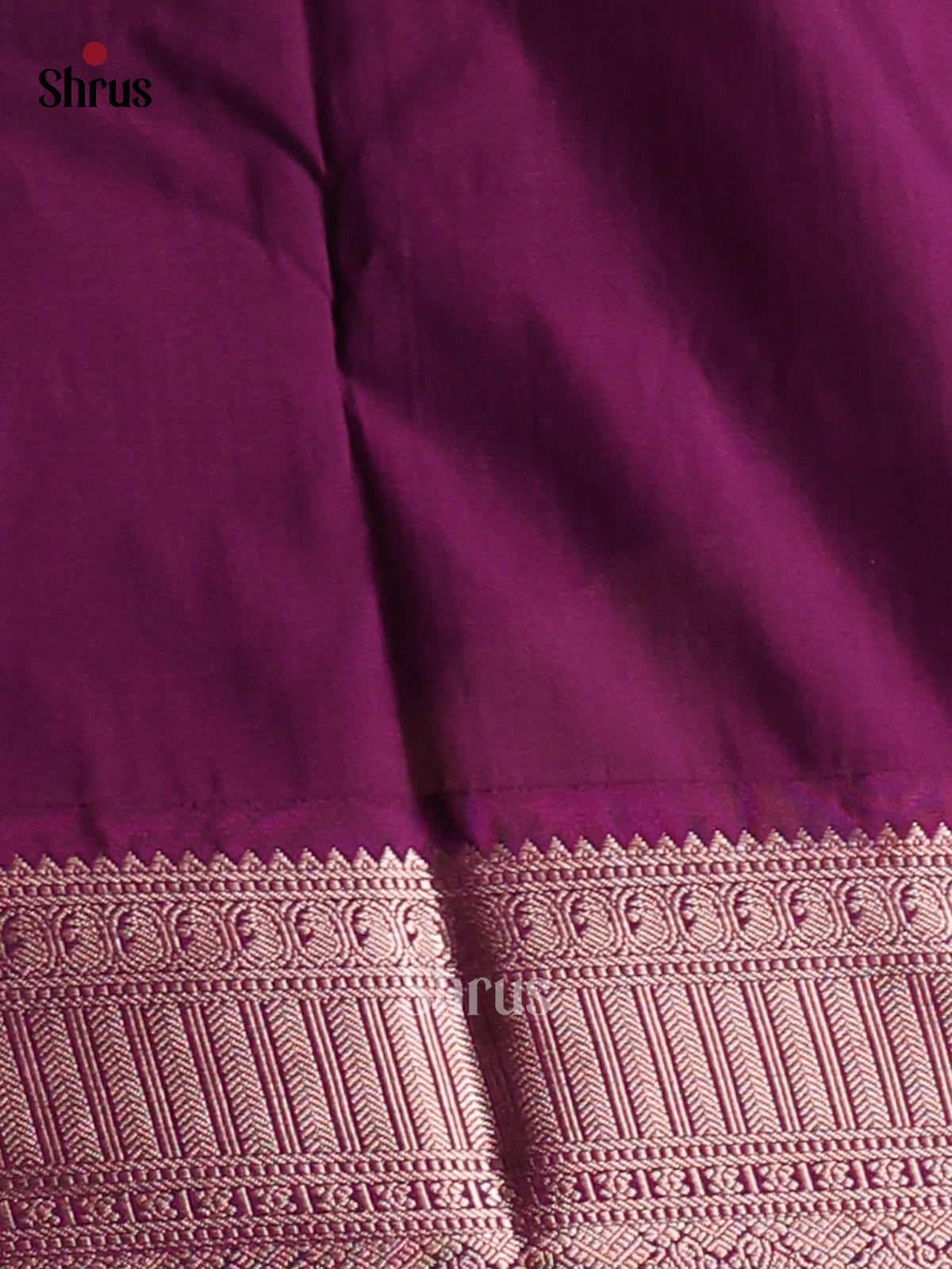 Brown with Vadamalli- Semi Kanchipuram Saree - Shop on Shrus.com