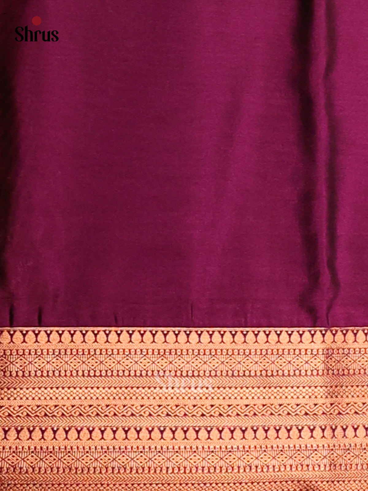 Mustard & Purple - Korvai Semi Kanchipuram saree - Shop on Shrus.com