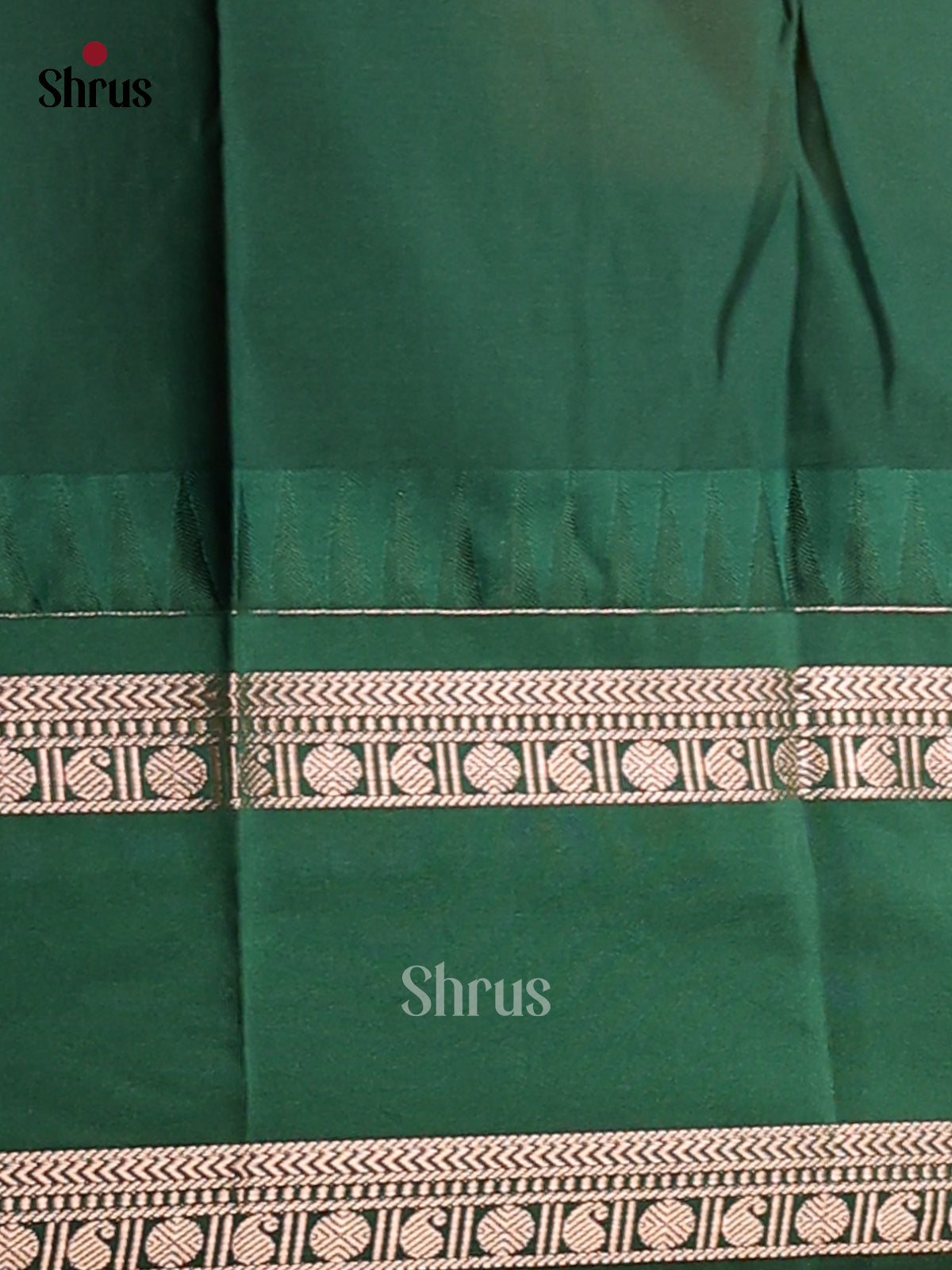 Pink with Green- Semi Kanchipuram Saree - Shop on Shrus.com