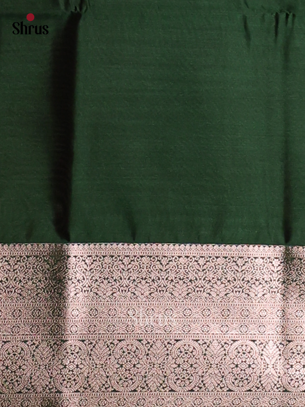 Brown & Green- Semi Softsilk Saree - Shop on Shrus.com