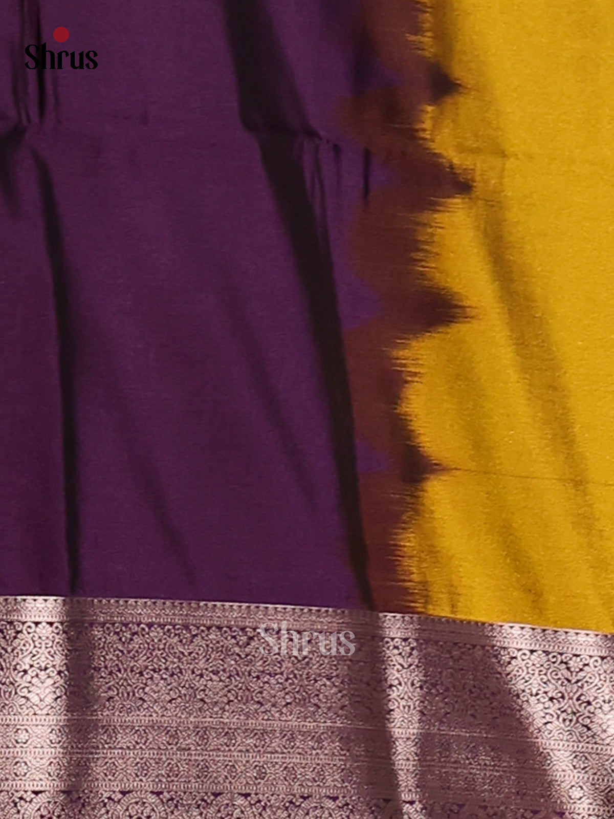 Mathulir Green & Purple- Semi Softsilk Saree - Shop on Shrus.com