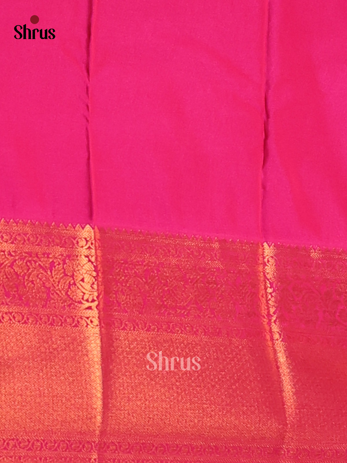 Blue with Pink- Semi Kanchipuram Saree - Shop on Shrus.com