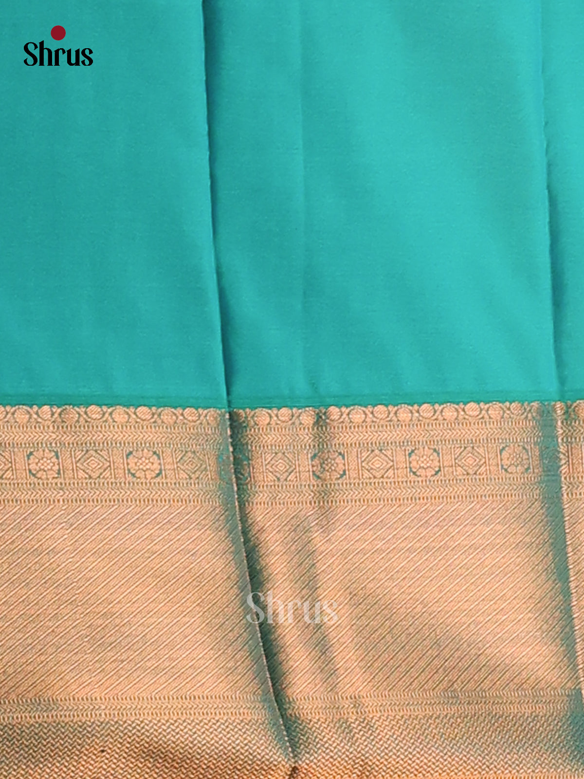Blue with Teal- Semi Kanchipuram Saree - Shop on Shrus.com