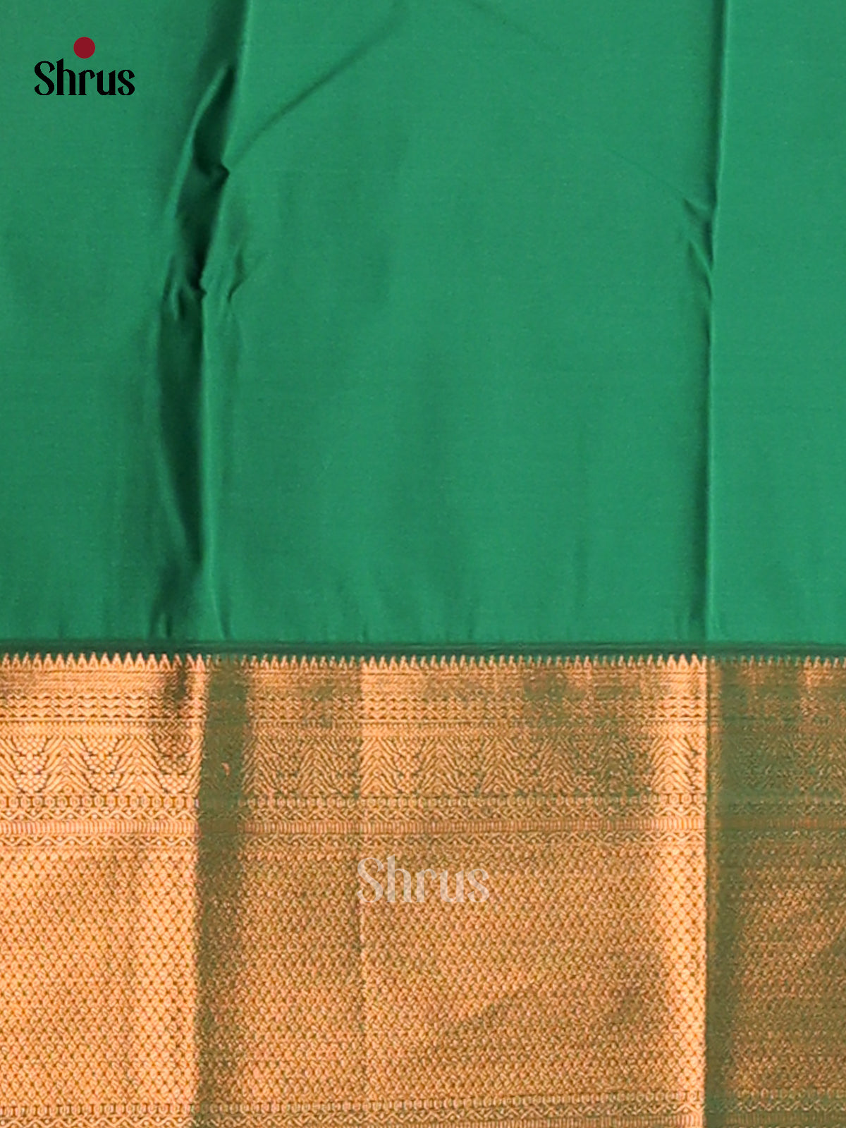 Pink with Green- Semi Kanchipuram Saree - Shop on Shrus.com