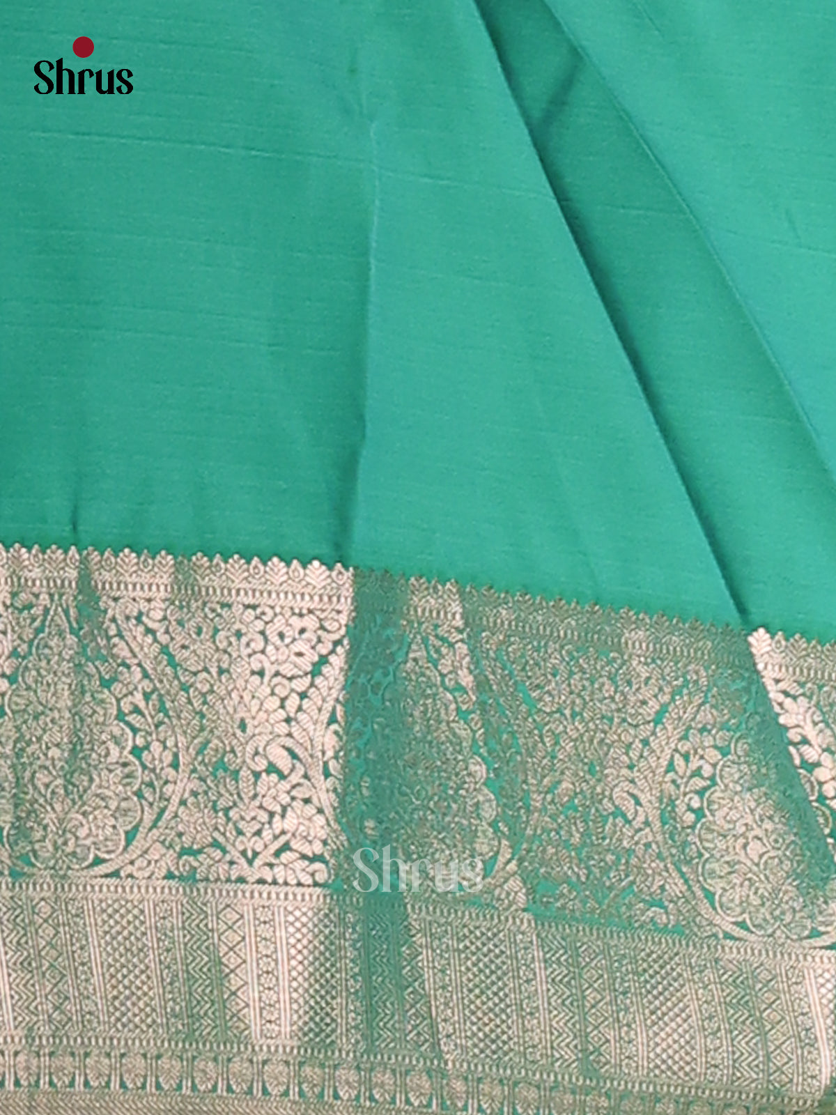Violet with Green- Semi Kanchipuram Saree - Shop on Shrus.com