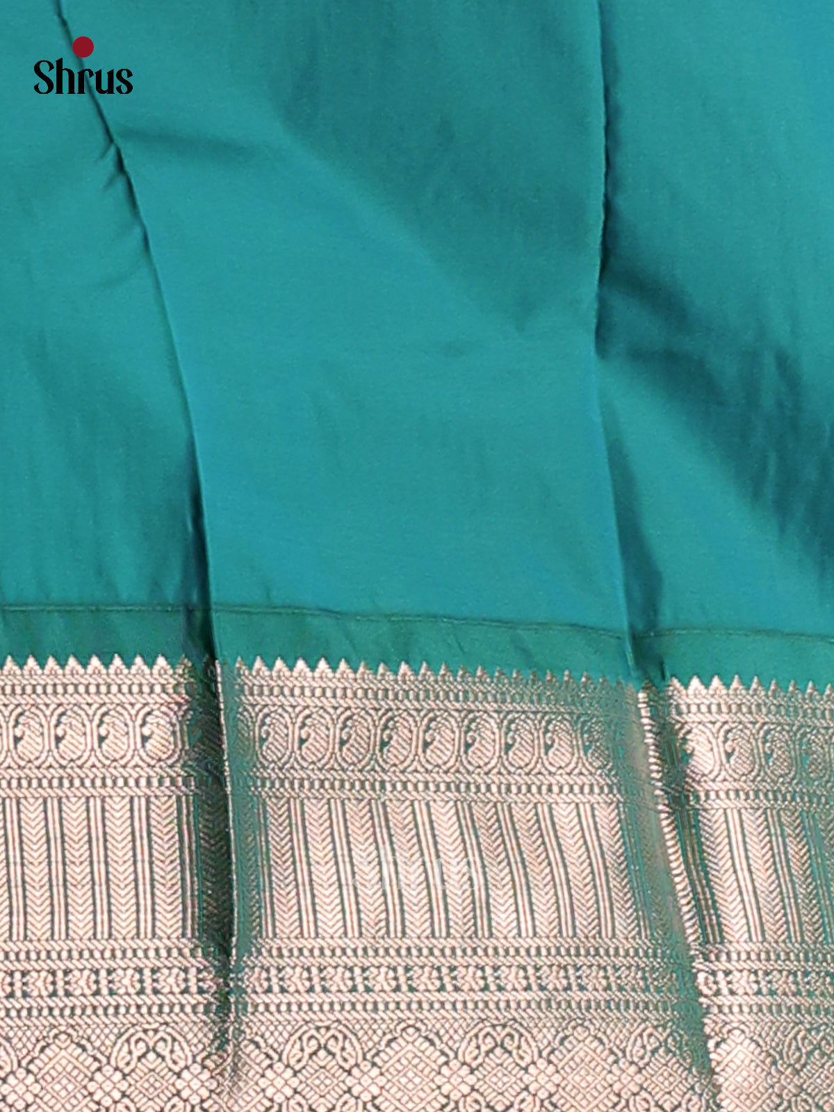 Pink & Green- Semi Kanchipuram Saree - Shop on Shrus.com