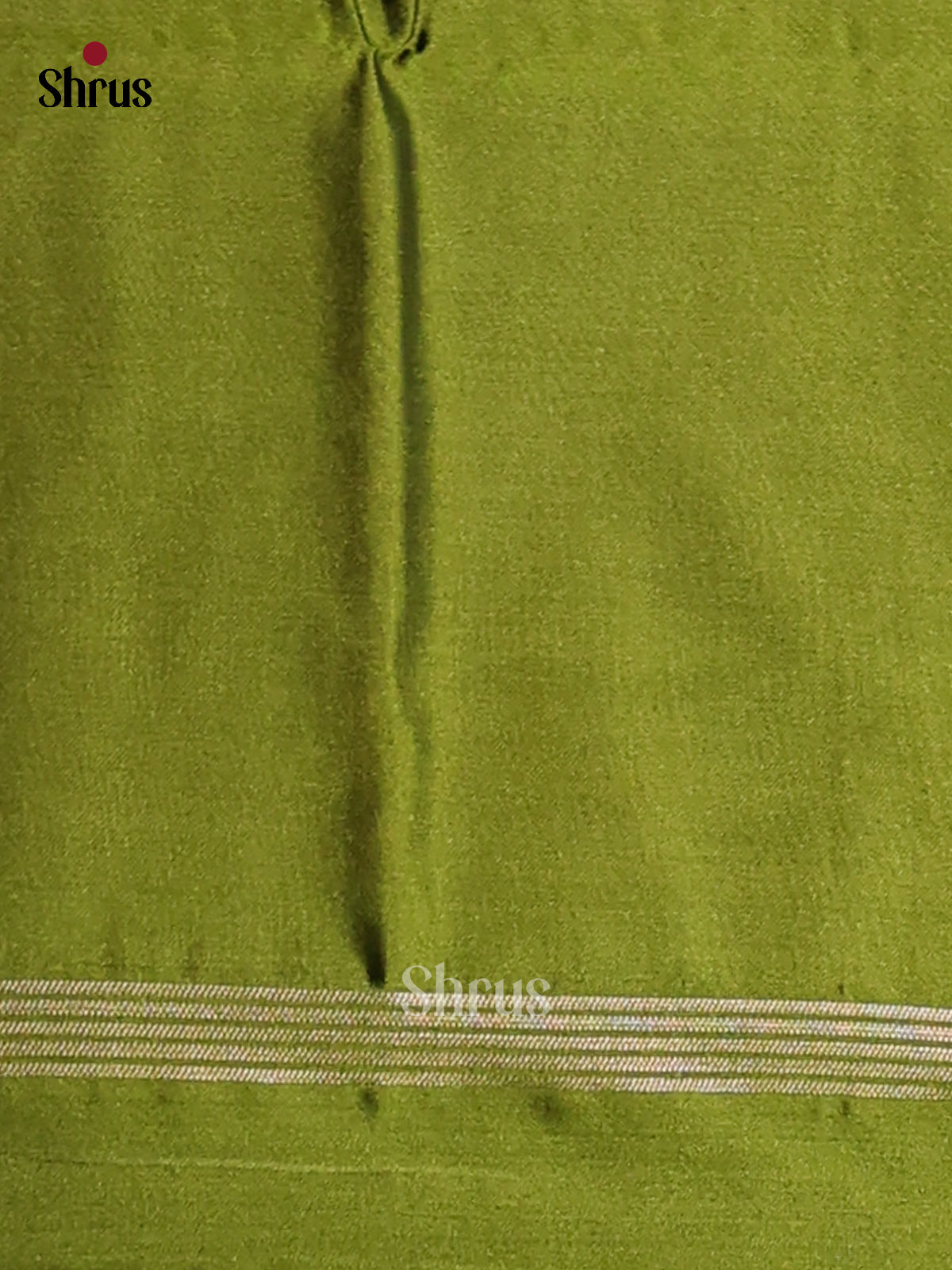 Rust & Green- Semi Softsilk Saree - Shop on Shrus.com