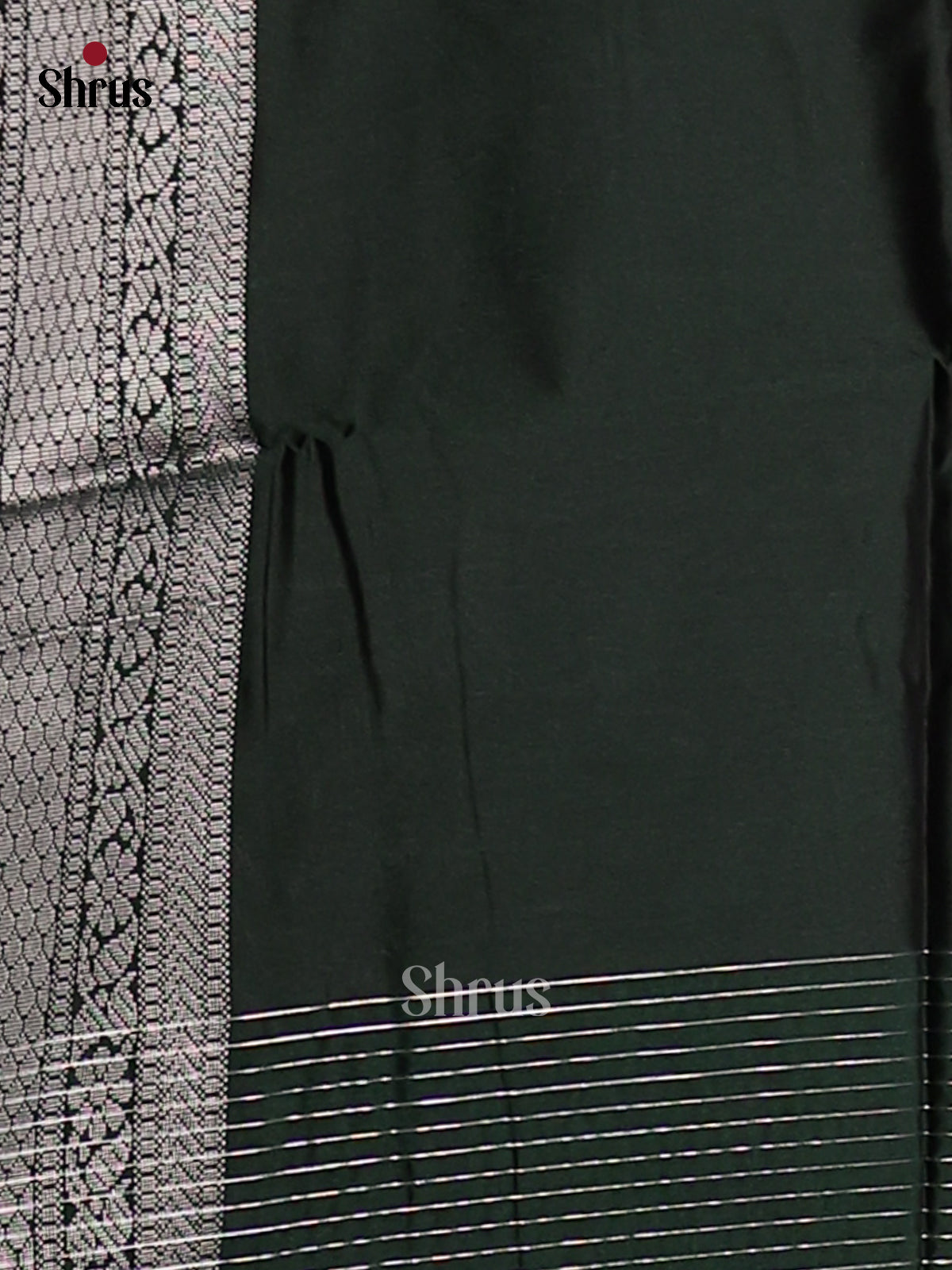 Violet & Dark Green - Semi Softsilk Saree - Shop on Shrus.com