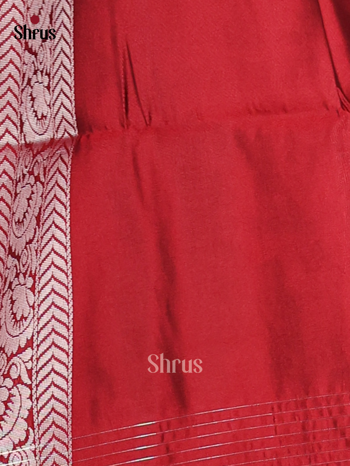 Green & Maroon- Semi Softsilk Saree - Shop on Shrus.com