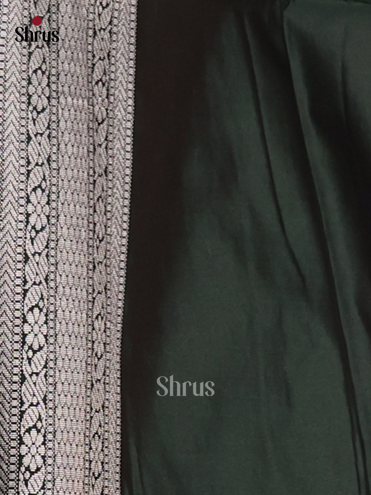 Brick & Green - Semi Softsilk Saree - Shop on Shrus.com