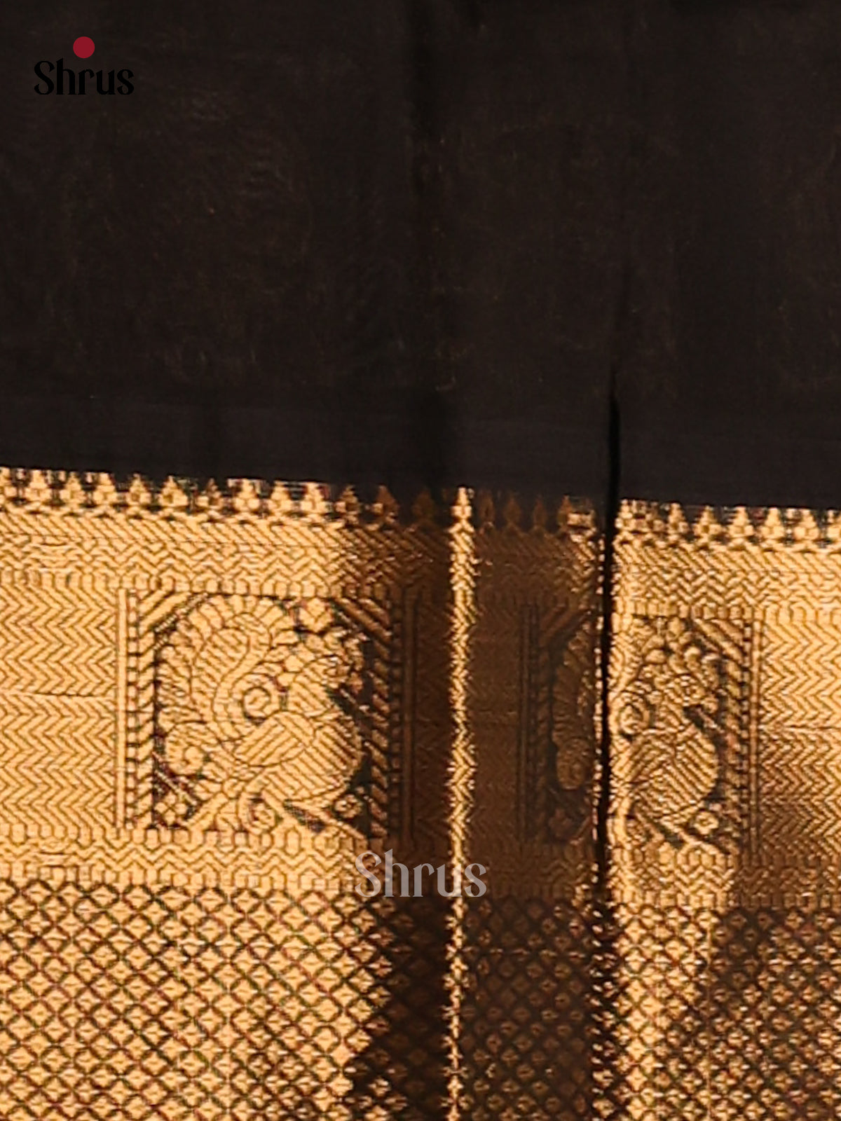 grey black korvai border silk cotton saree -1