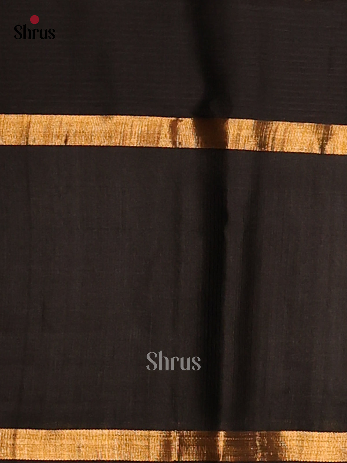 Luminous Mustard Silk Cotton Saree with gold zari elephant motifs in black border - Shop on Shrus.com