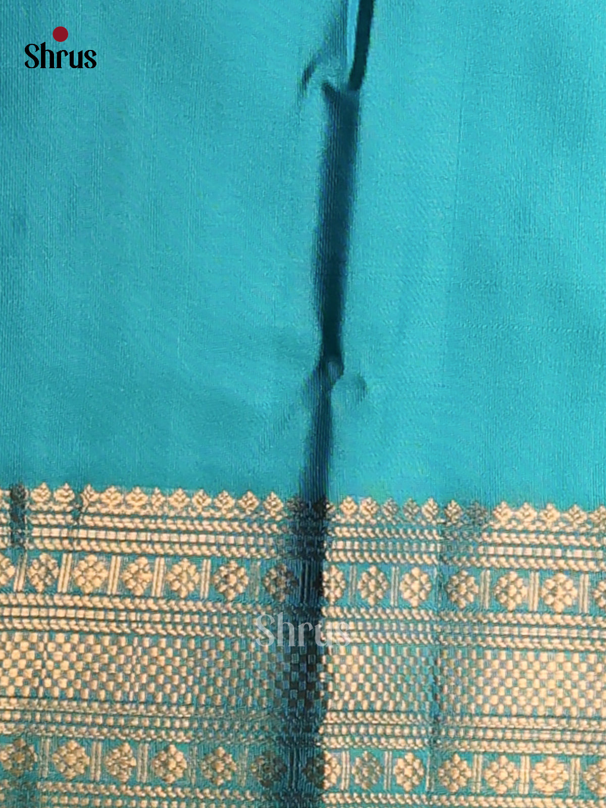 Beautiful Maroon Silk Cotton Saree with thread woven checks , teal zari brocade pallu - Shop on Shrus.com