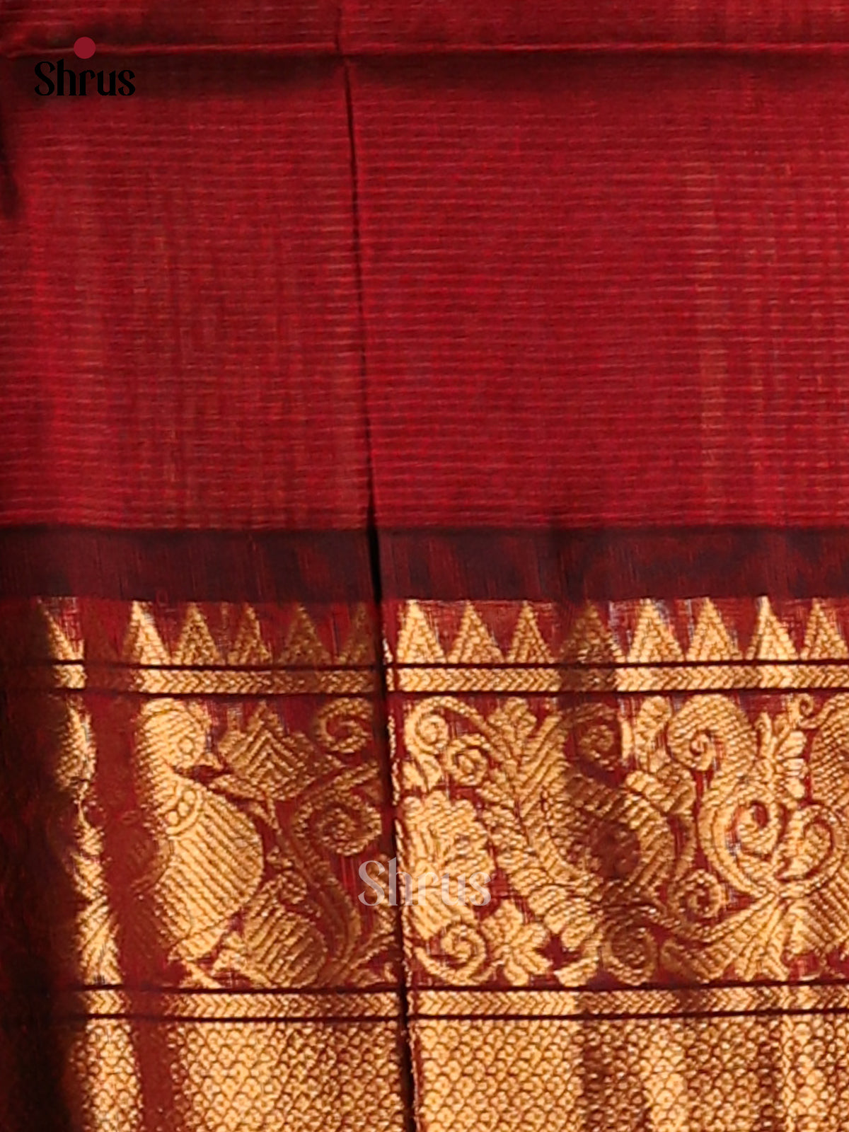 DES27321 - Silk Cotton Saree - Shop on Shrus.com