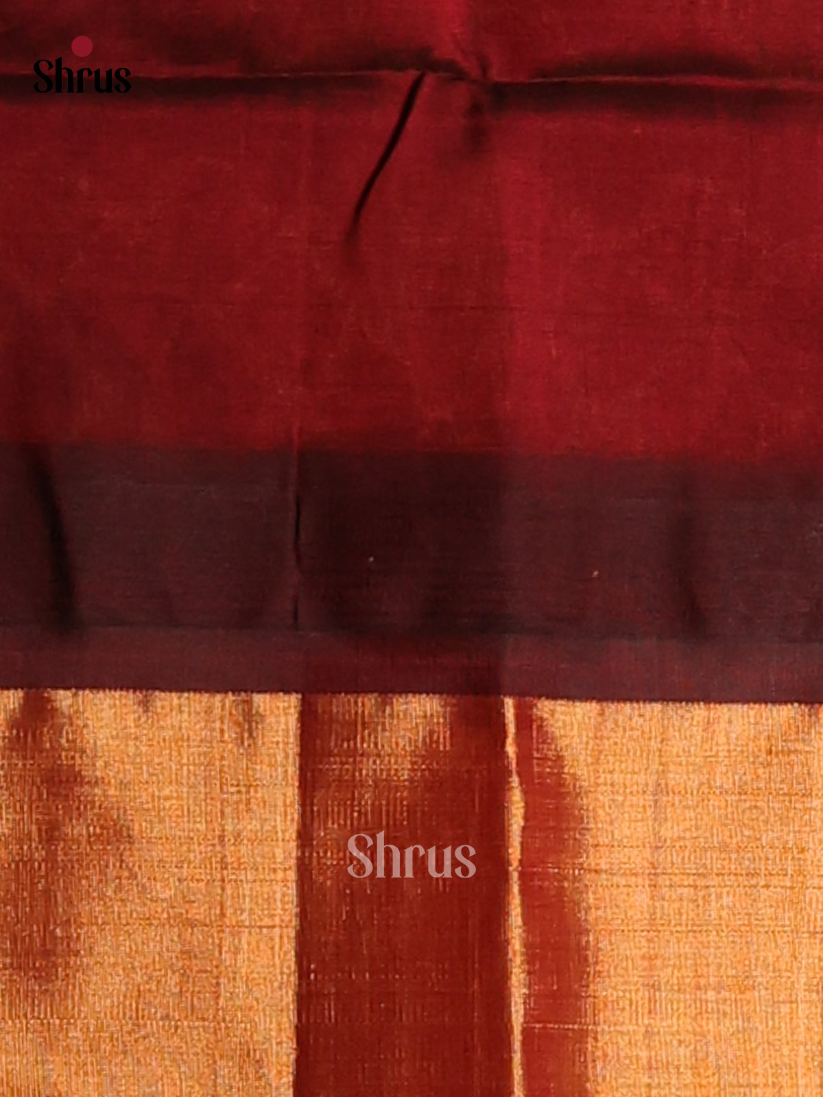 Serene Mustardy Green Silk Cotton Saree with brown brocade pallu - Shop on Shrus.com