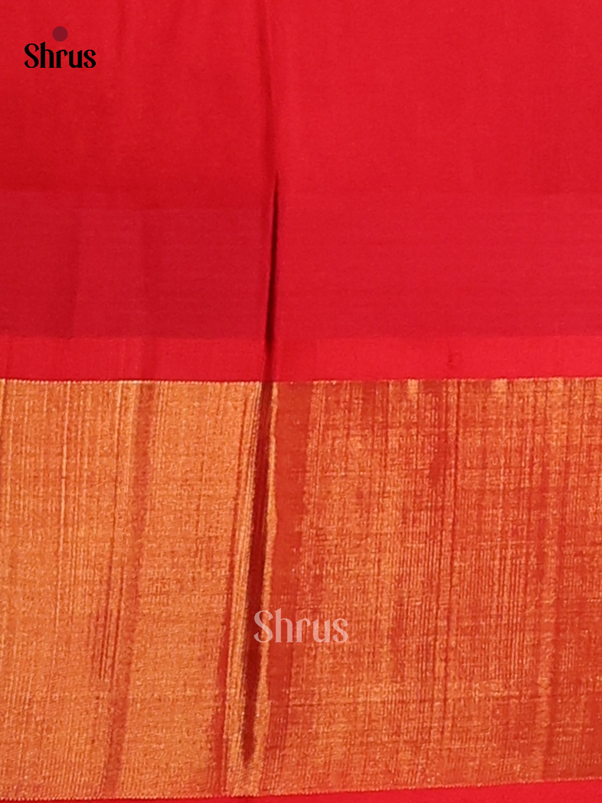 Bold Yellow with Red Zari brocade pallu Temple border silk cotton saree -1