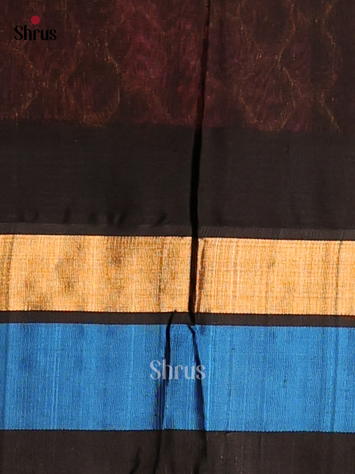 Enchanting Pink with black brocade pallu Temple border silk cotton saree -1