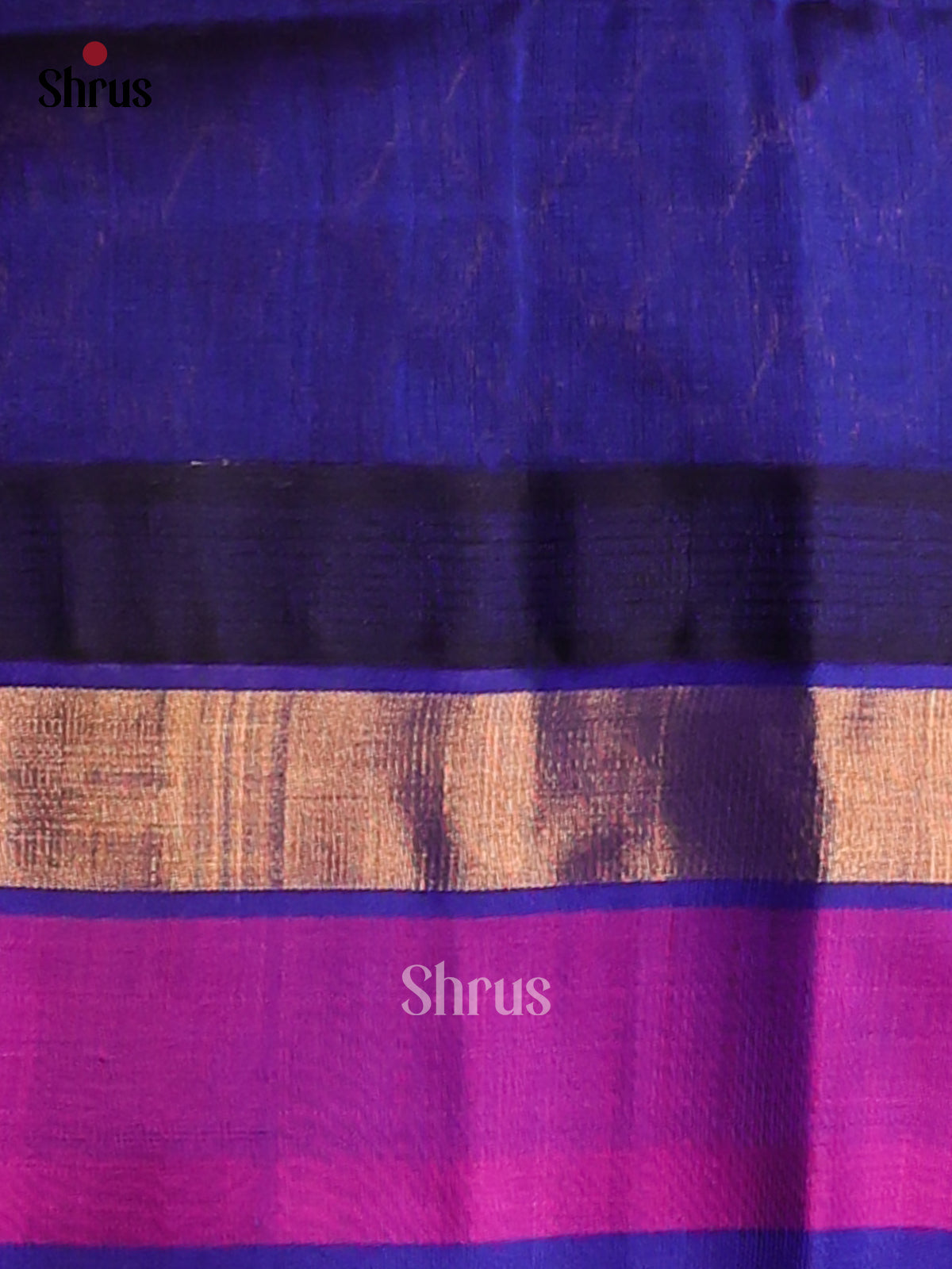 Timeless Parrot Green Silk Cotton Saree with contrast blue butta brocade - Shop on Shrus.com