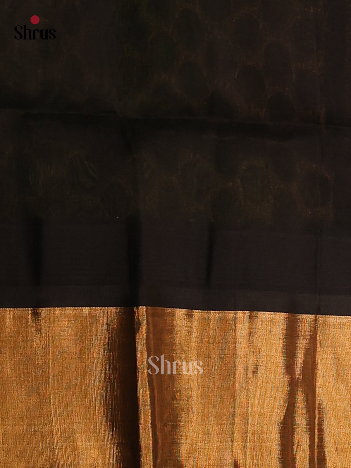 Exquisite Light Green Silk Cotton Saree with black Zari brocade pallu - Shop on Shrus.com