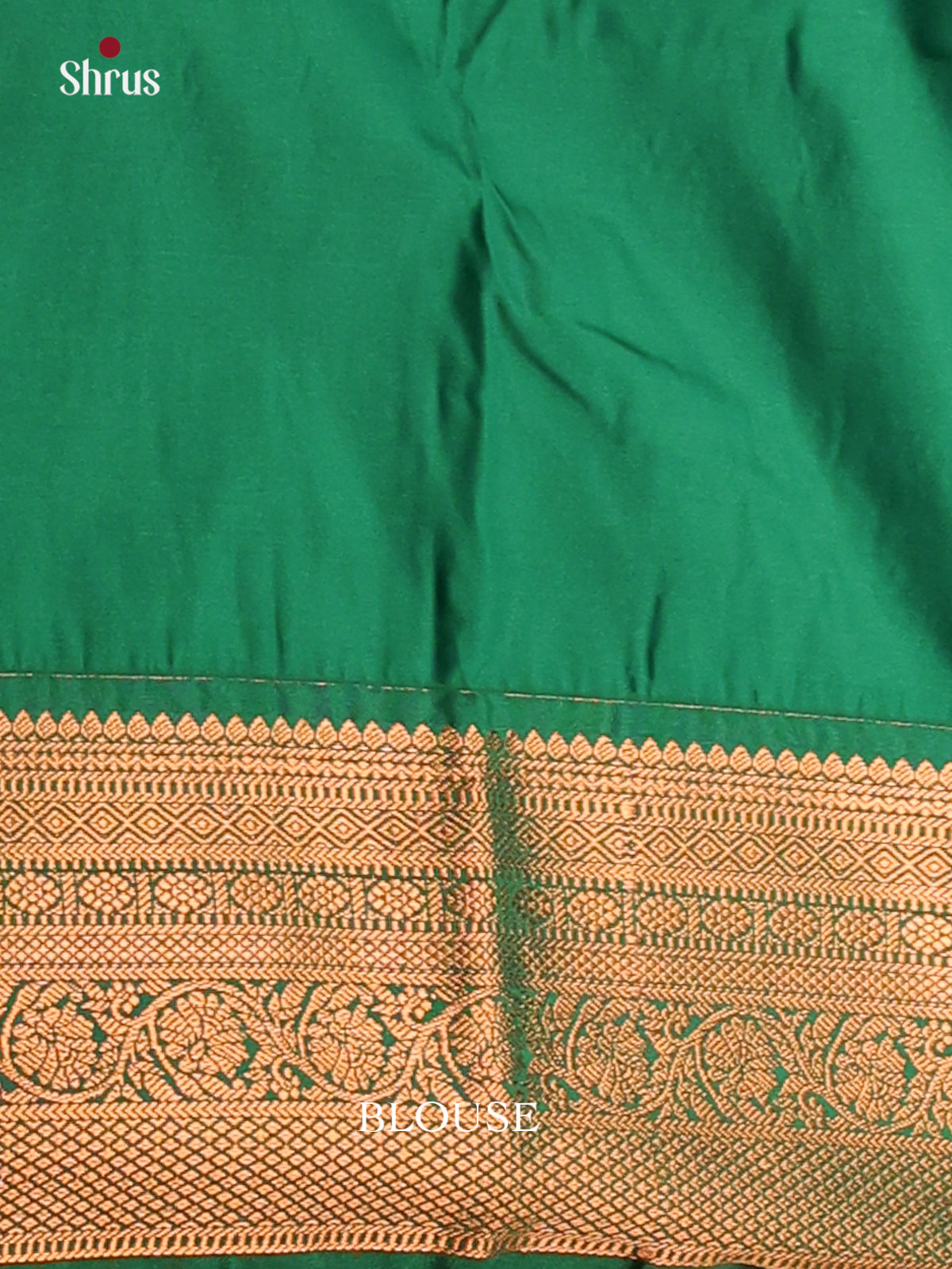Violet & Green - Semi Kanchipuram Saree - Shop on Shrus.com