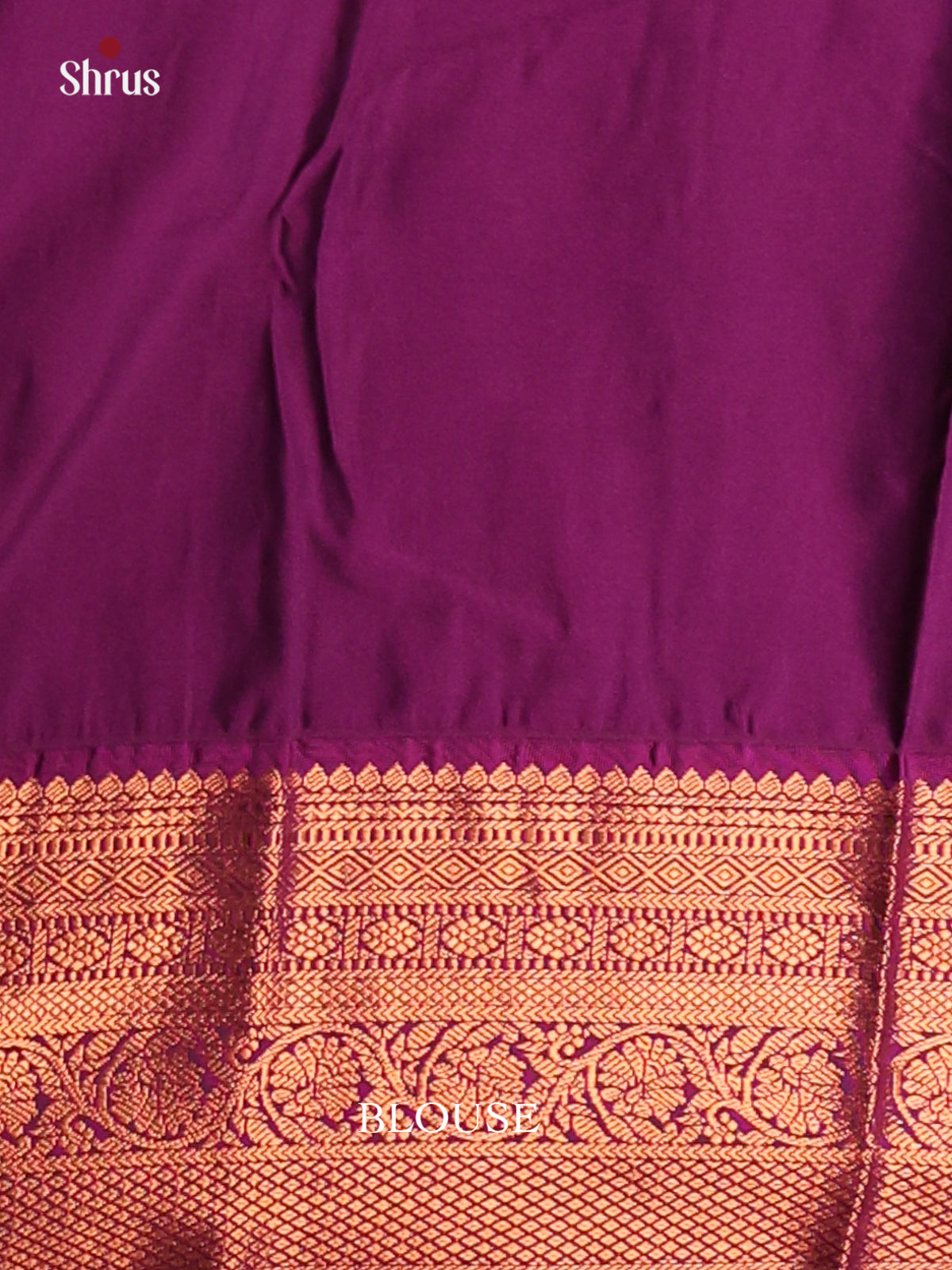 Green & Purple - Semi Kanchipuram Saree - Shop on Shrus.com