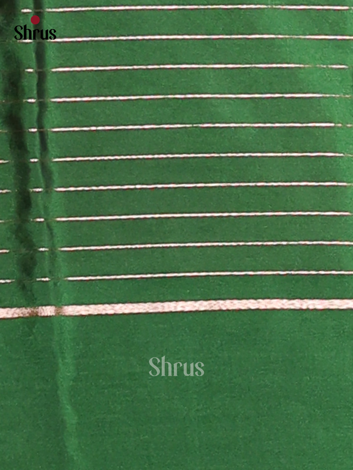 Rust & Green - Semi Softsilk Saree - Shop on Shrus.com