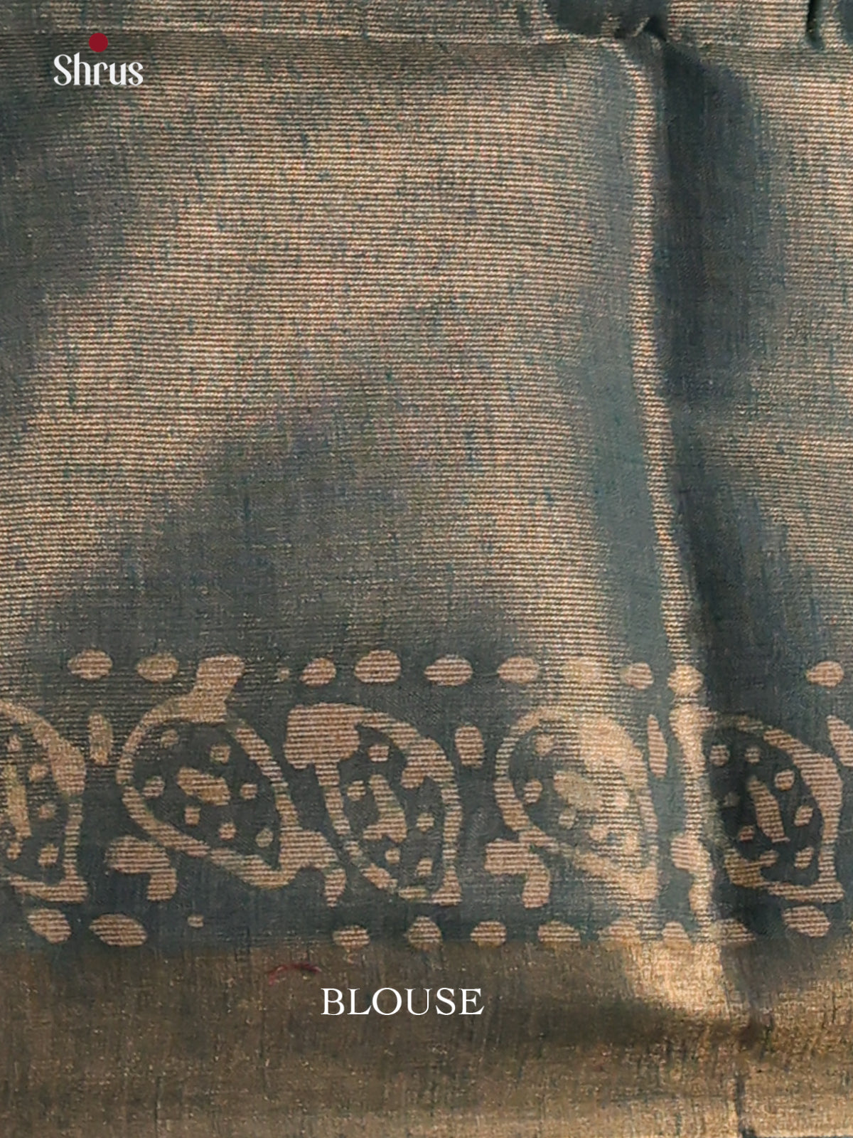 Elephant Grey & Light Blue - Bhatik Saree - Shop on Shrus.com