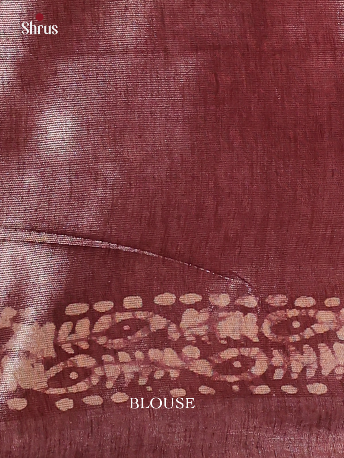 Pink & Brown - Bhatik Saree - Shop on Shrus.com