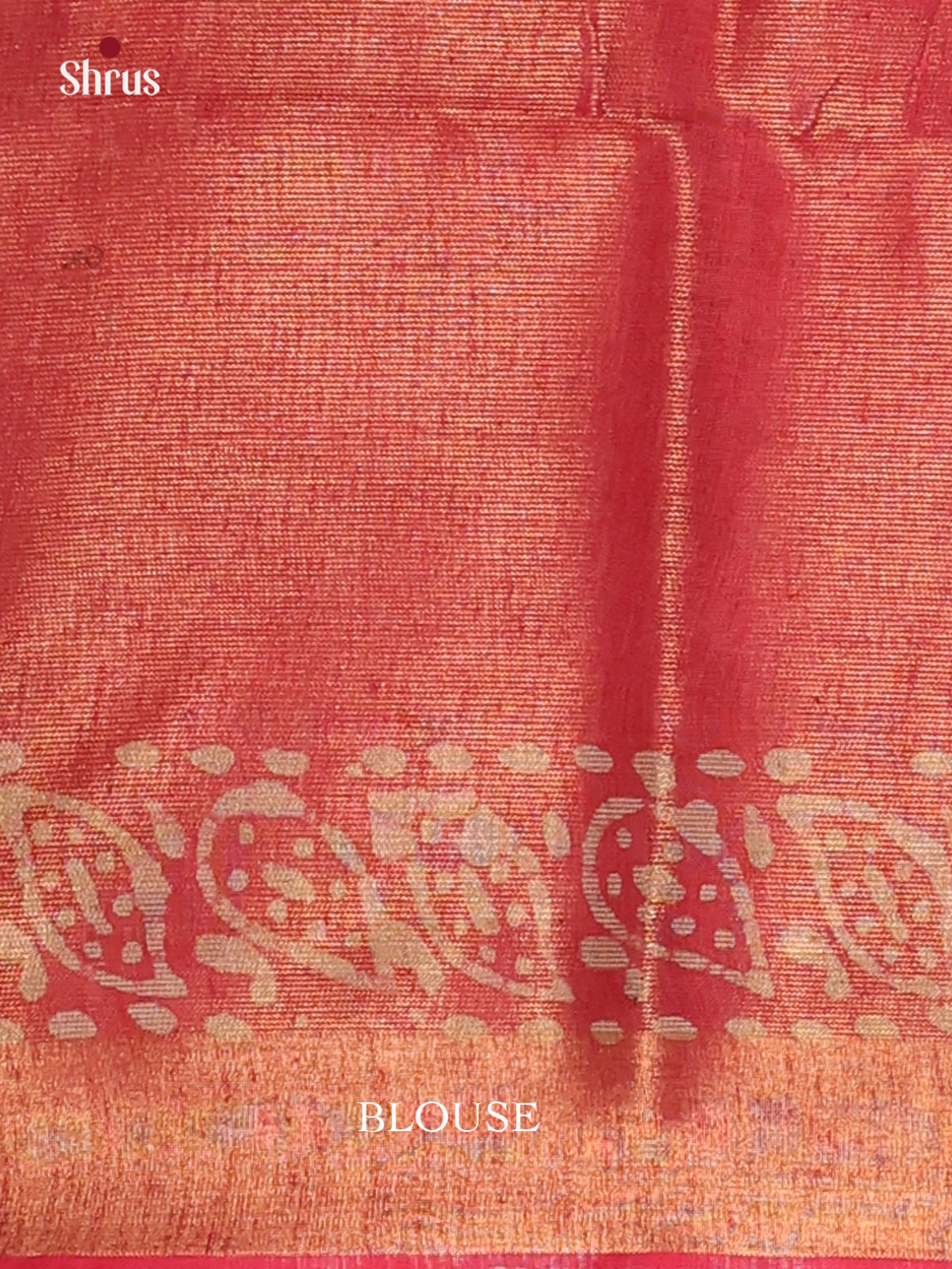 Blue & Orangish Pink- Bhatik Saree - Shop on Shrus.com