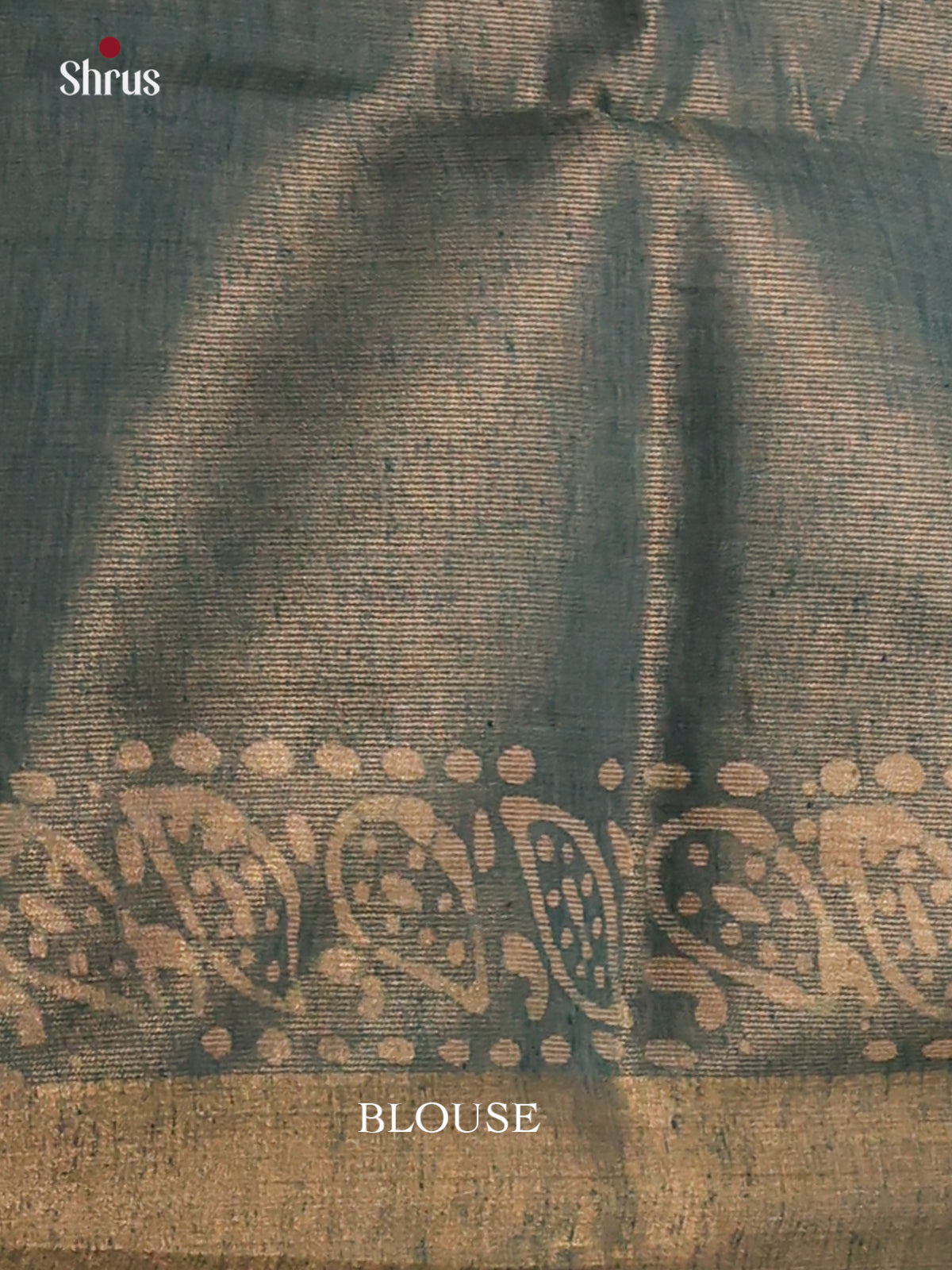 Elephant Grey & Blue - Bhatik Saree - Shop on Shrus.com