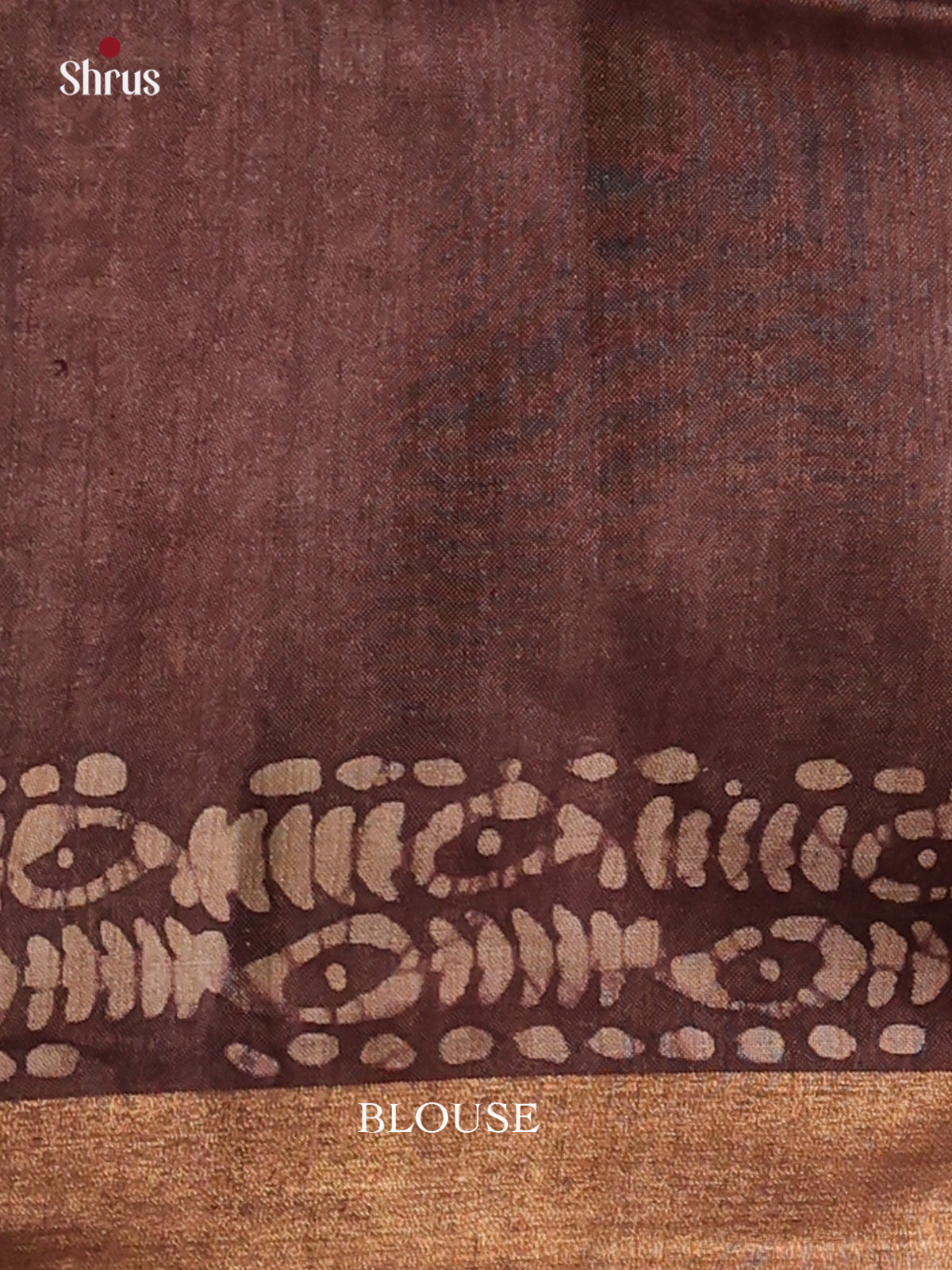 Pink & Brown- Bhatik Saree - Shop on Shrus.com