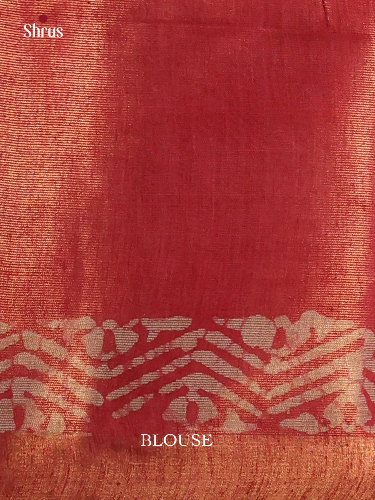 Blue & Orangish Pink- Bhatik Saree - Shop on Shrus.com