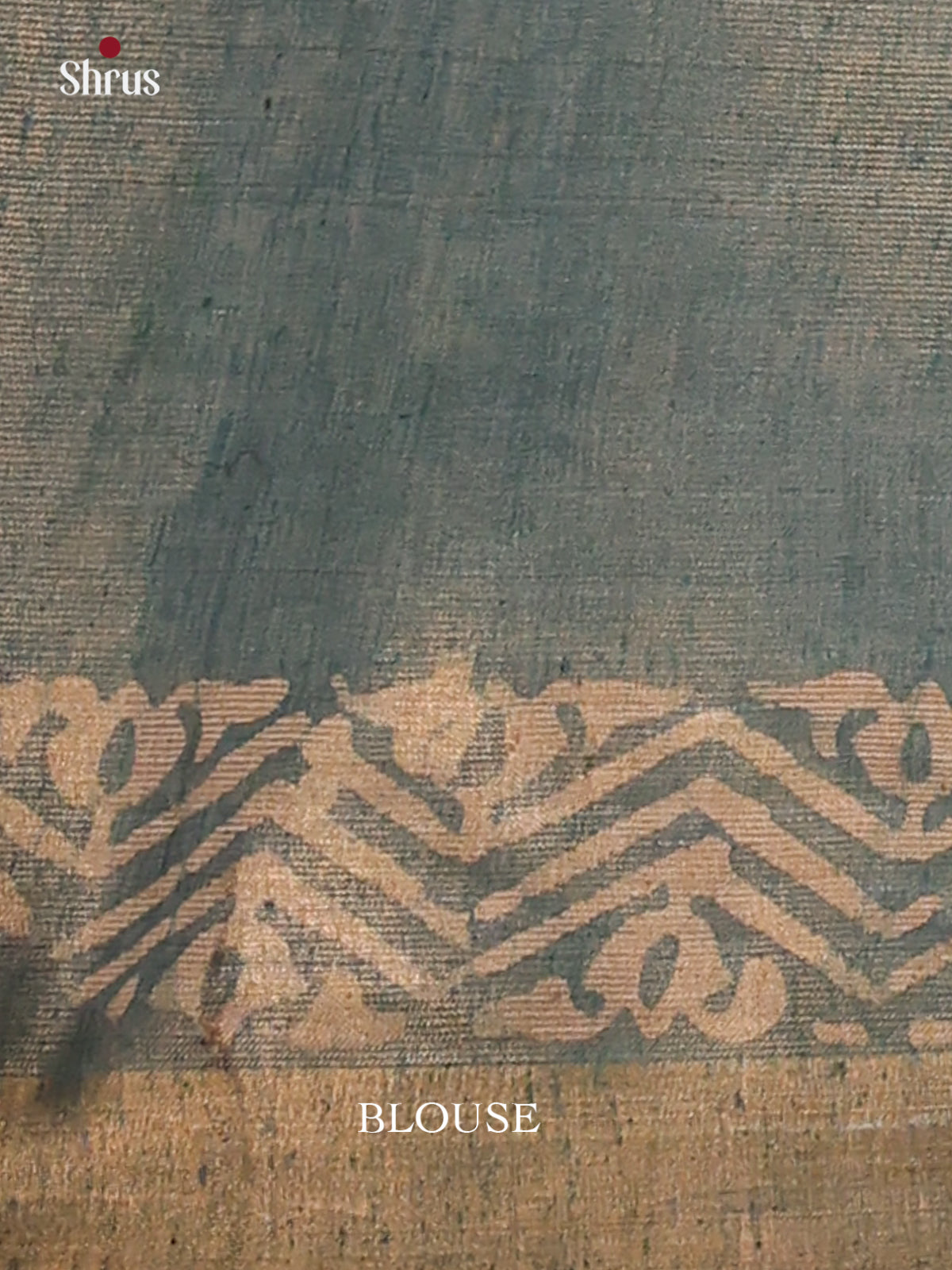 Elephant Grey & Light Blue - Bhatik Saree - Shop on Shrus.com