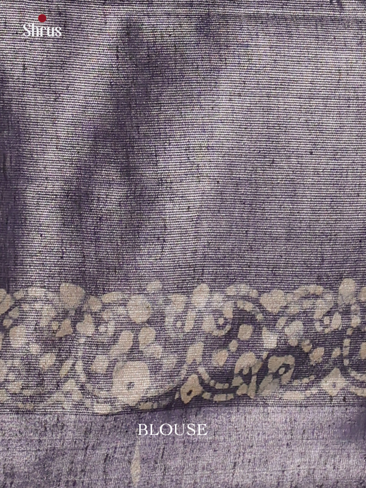 Sky Blue & Purple- Bhatik Saree - Shop on Shrus.com