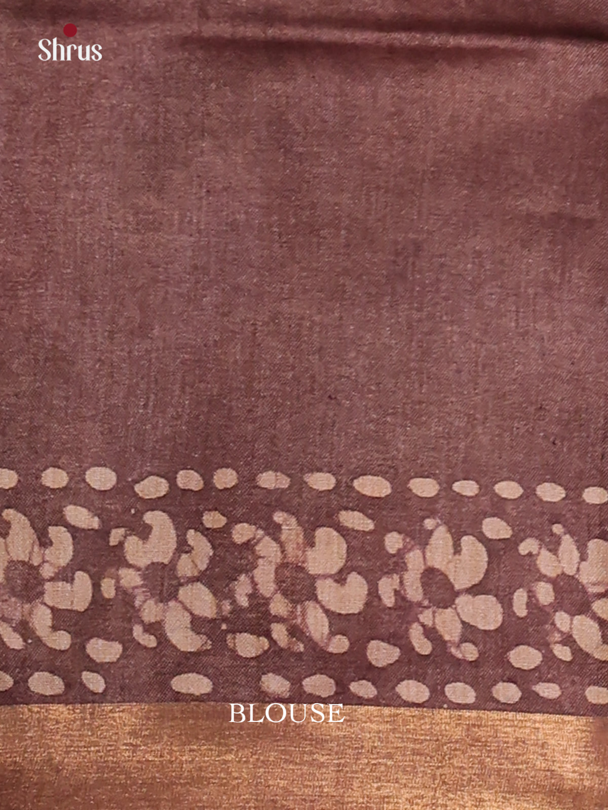 Pink & Brown - Bhatik Saree - Shop on Shrus.com