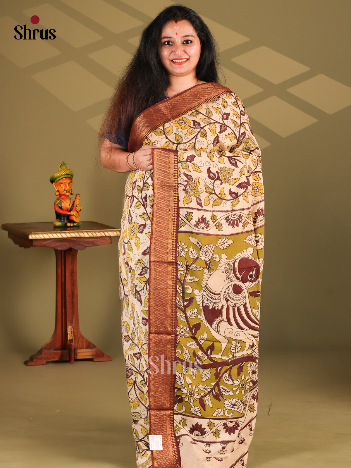DES28150 - chennur-kalamkari Saree - Shop on Shrus.com