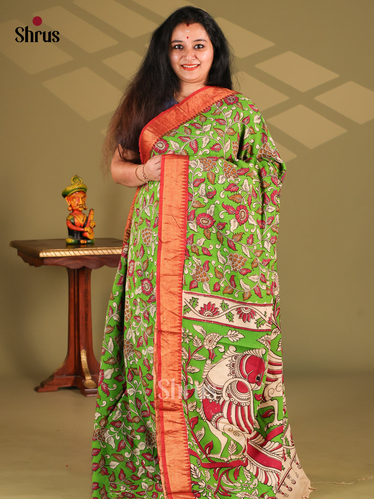 DES28153 - chennur-kalamkari Saree - Shop on Shrus.com