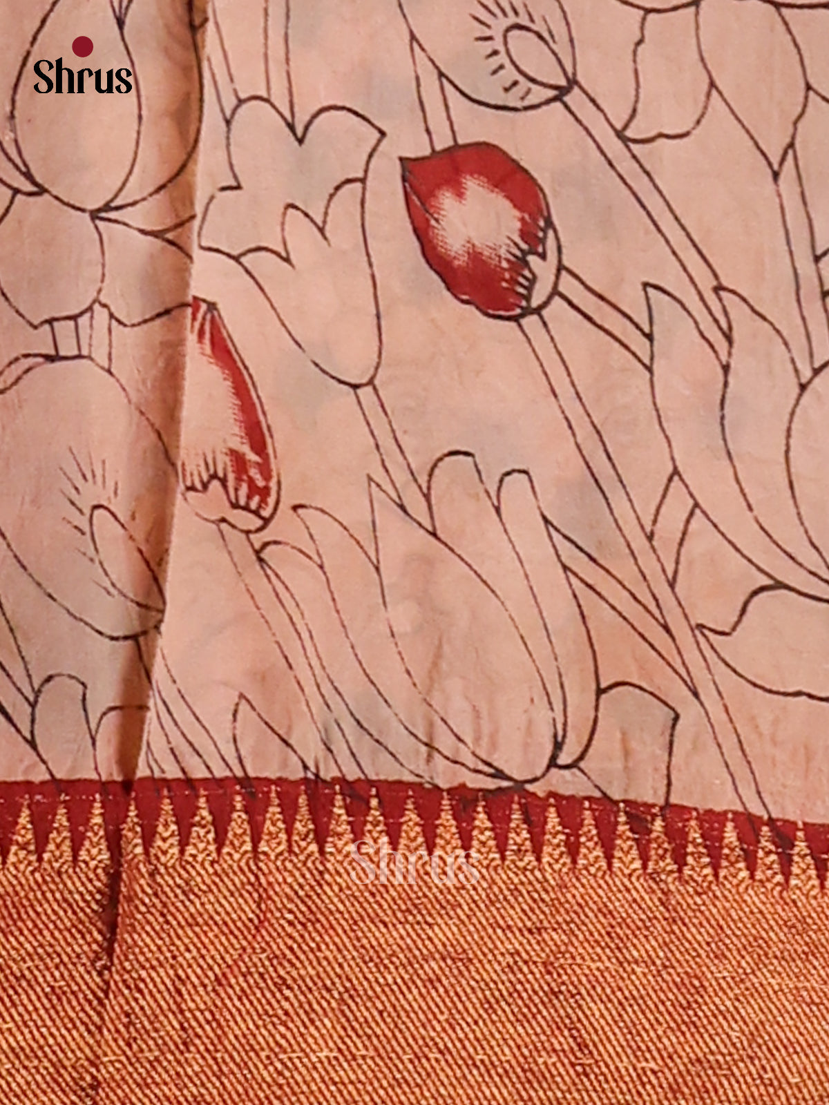 DES28155- chennur-kalamkari Saree - Shop on Shrus.com