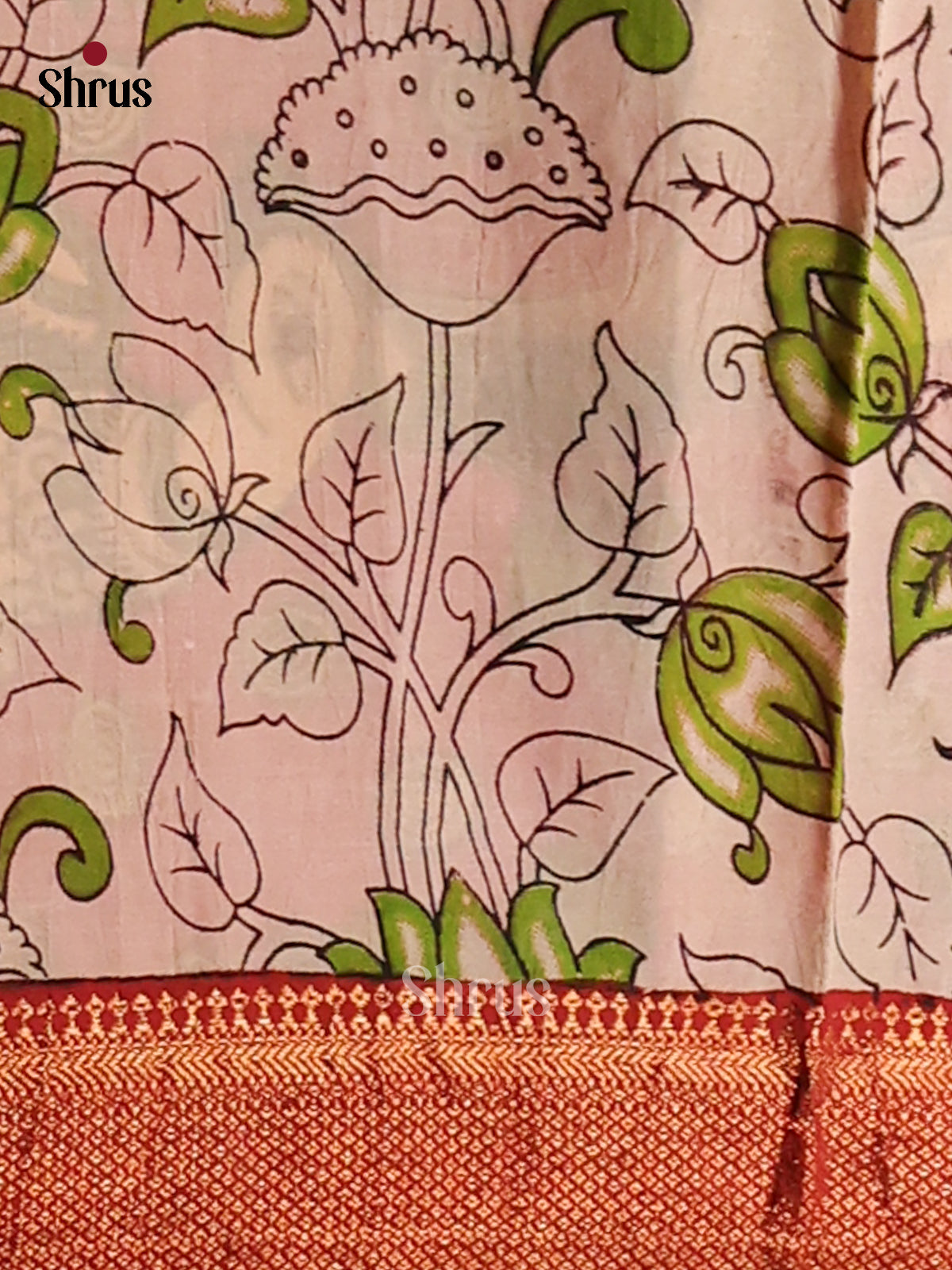 DES28157- chennur-kalamkari Saree - Shop on Shrus.com